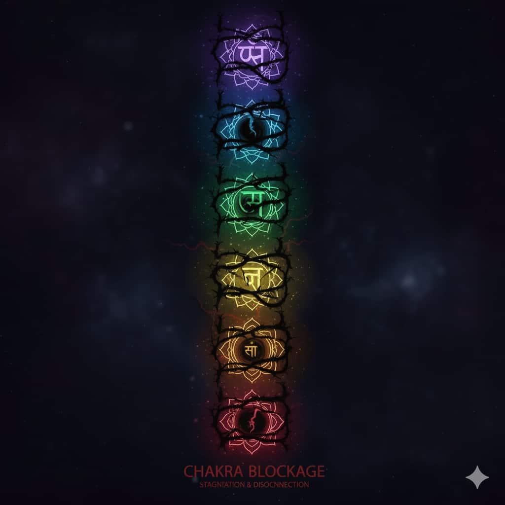 12 عامل انسداد چاکراها علائم انسداد چاکراها